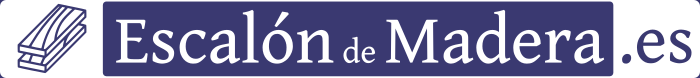 Logotipo Escalon de Madera . es Fondo Blanco